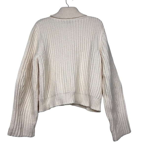 Goop G Label Ribbed Wool Knit Turtleneck Sweater - Picture 3 of 6